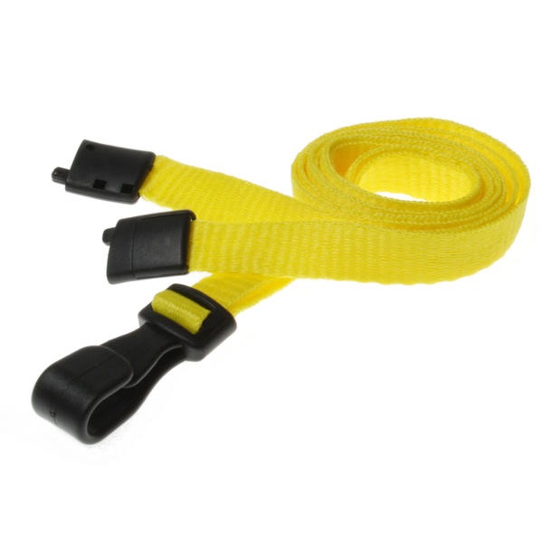 Bilde av Yellow lanyard / Keyhanger 10 mm with plastic J clip - 100% polyester. 60270547 (DE,SE,NO,FI,RO,PL)